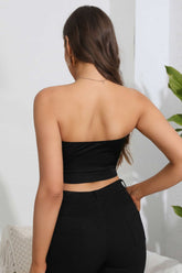 Heart Spider Web Graphic Tube Top OutfitFlow